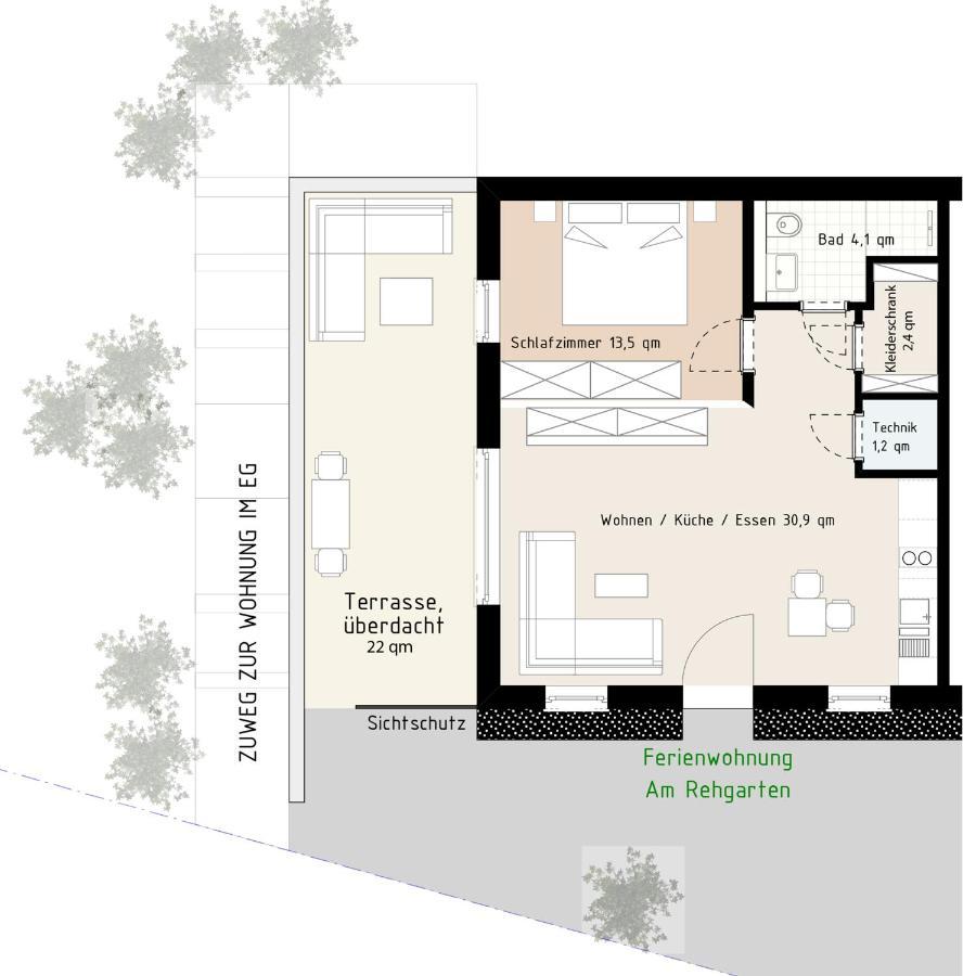 Ferienwohnung Am Rehgarten Ramsen Extérieur photo